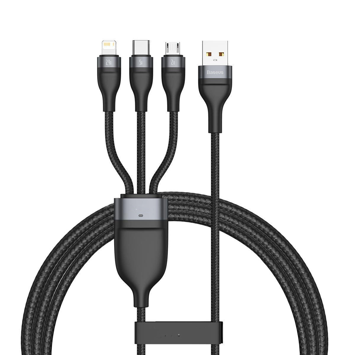 Fast Charging 3-in-1 USB Data Cable