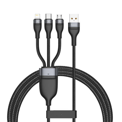 Fast Charging 3-in-1 USB Data Cable