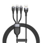Fast Charging 3-in-1 USB Data Cable