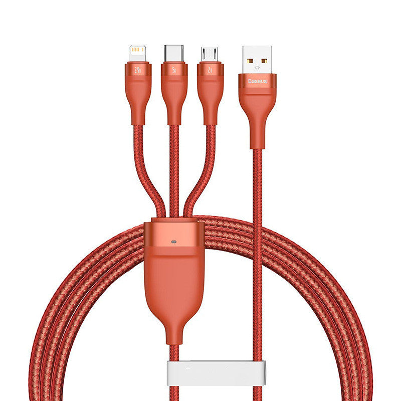 Fast Charging 3-in-1 USB Data Cable