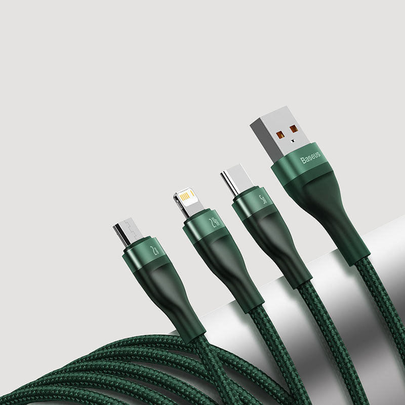 Fast Charging 3-in-1 USB Data Cable