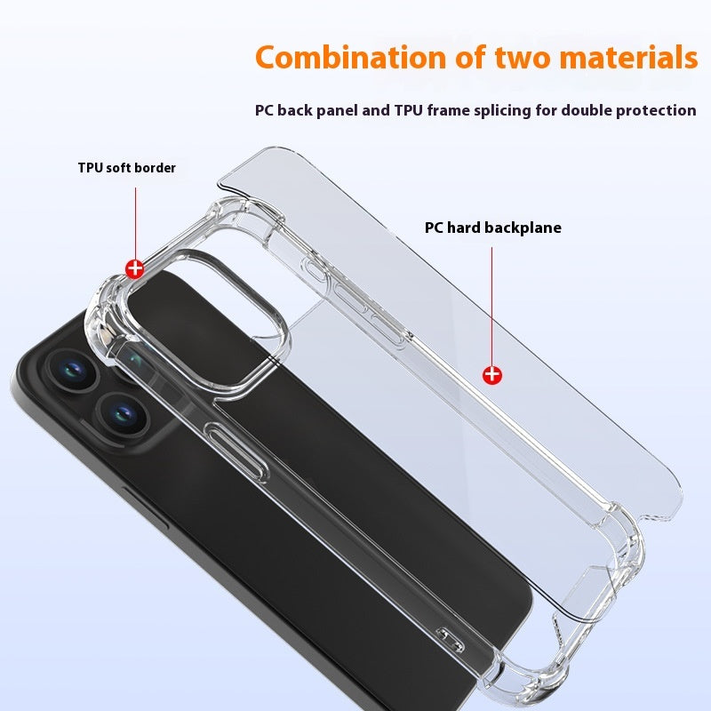 Transparent Phone Case – Drop-Resistant & Sleek Protection