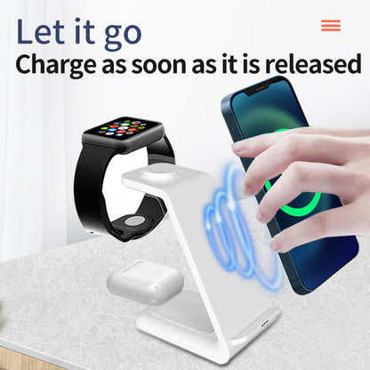 3-in-1 Upright Wireless Charger & Mobile Phone Holder