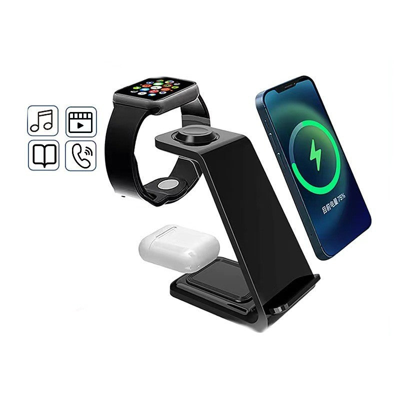 3-in-1 Upright Wireless Charger & Mobile Phone Holder