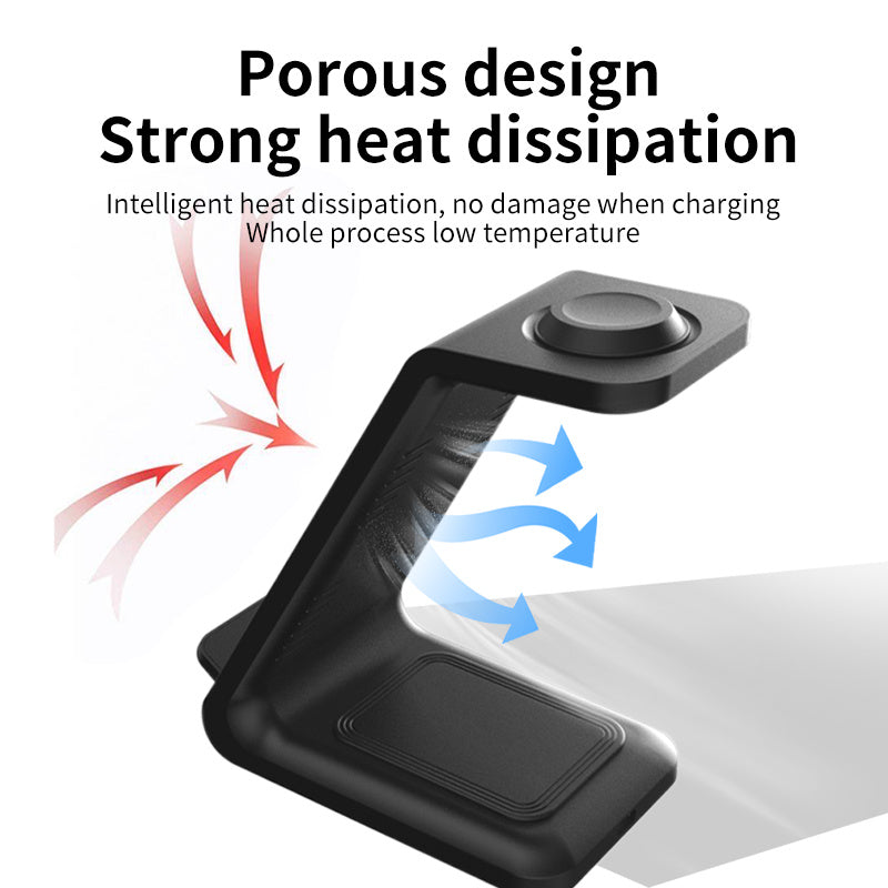 3-in-1 Upright Wireless Charger & Mobile Phone Holder